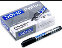 DOMS Refill PERMANENT MARKER PEN ,10 PIC (BLACK)